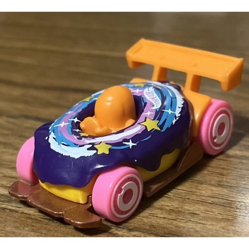 Hot Wheels 2019 Donut Drifter 1:64 Diecast Purple Pink Orange Spoiler